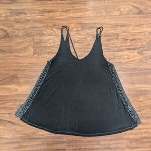 Anama Black Camisole with Lace Sides